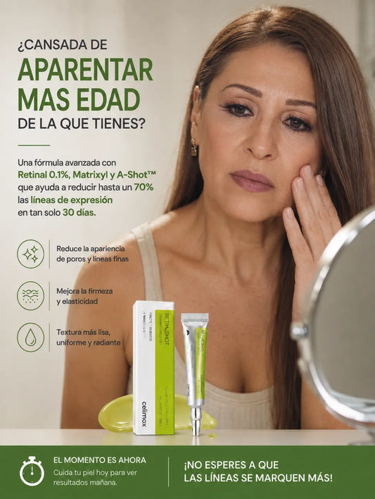 Crema viral Retinal Shot® - vuelve 10 años atrás.