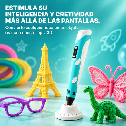 Lapiz de impresión 3D- Creatividad para toda la familia sin limites y sin pantallas