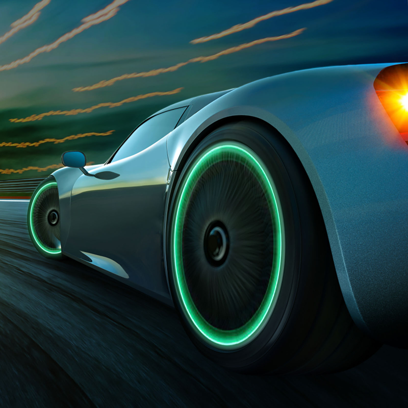 Car Luminous Tire Valve Cap(4 pcs set)